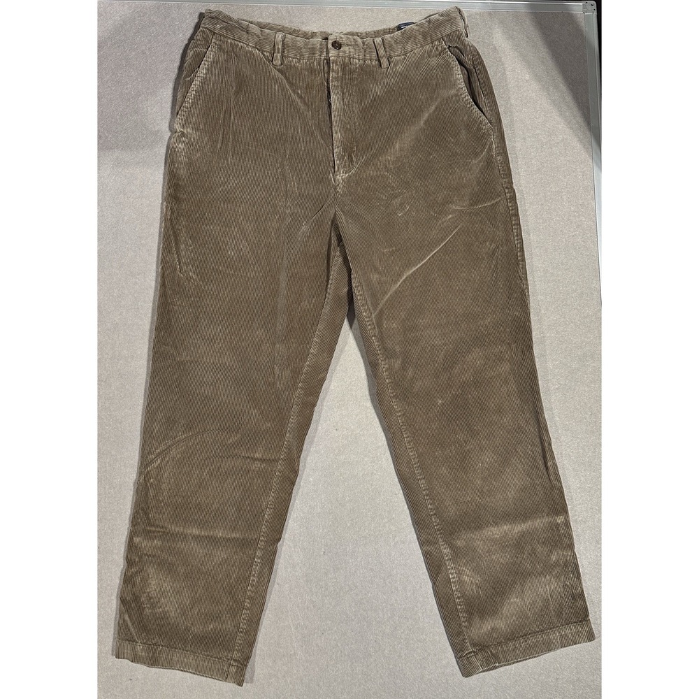Daniel Cremieux Classics Corduroy Pants Brown 35x30 100% Cotton Casual Mens